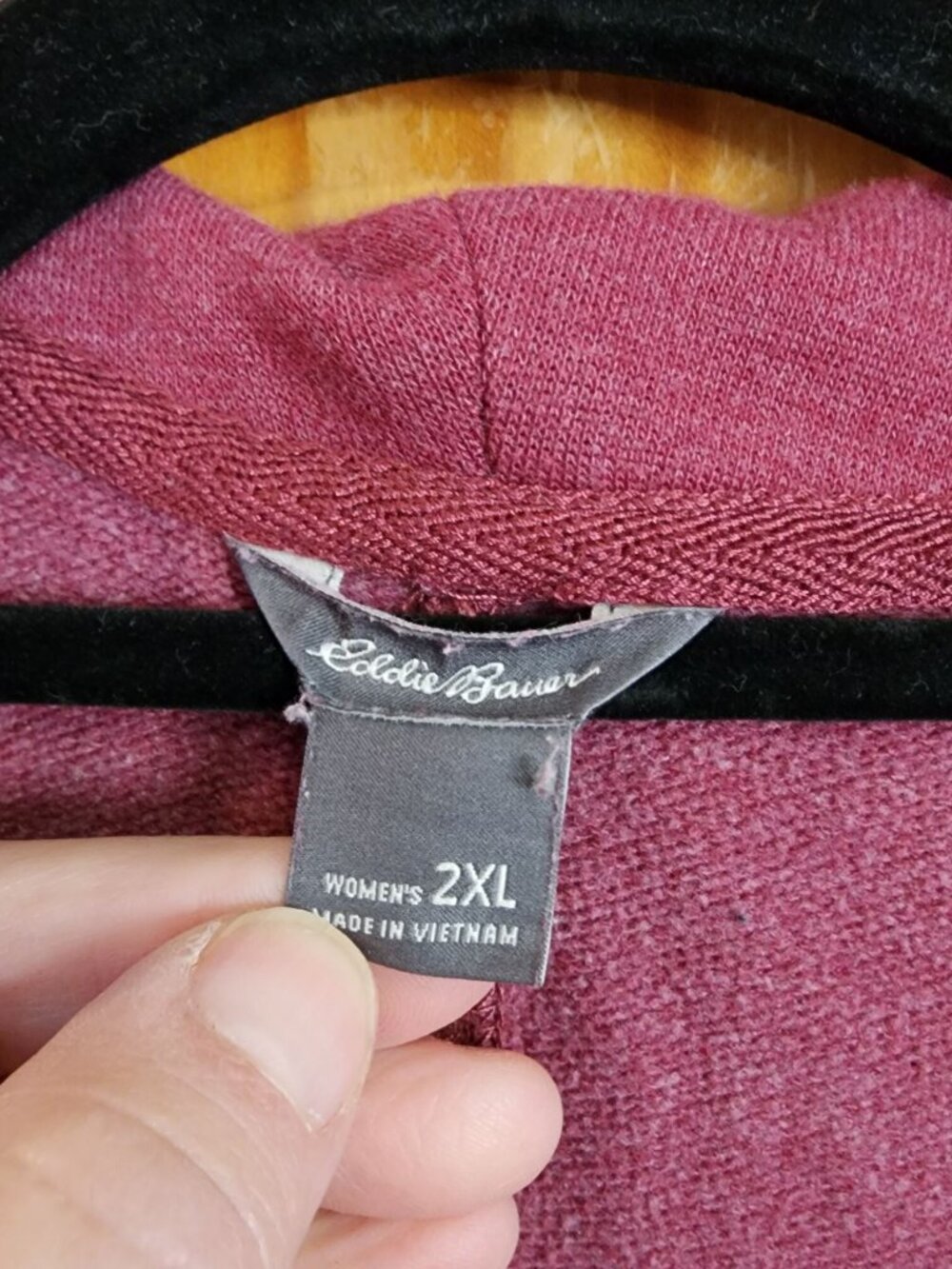 Eddie Bauer Women's Camp Fleece Wrap Cardigan Womens size 2XL - Picture 3 of 3